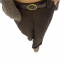 pantalone in velluto con costina velvet